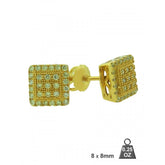 Square Sterling Silver Earrings